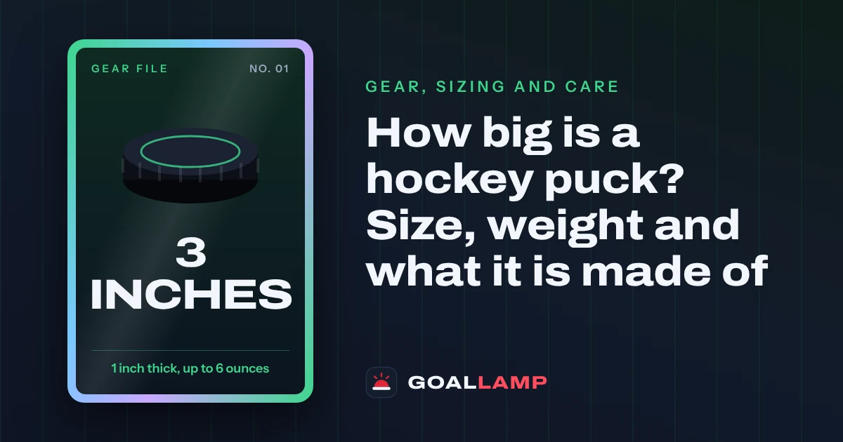 How big is a hockey puck? Size, weight and what it is made of