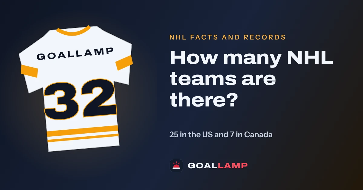 How many NHL teams are there?