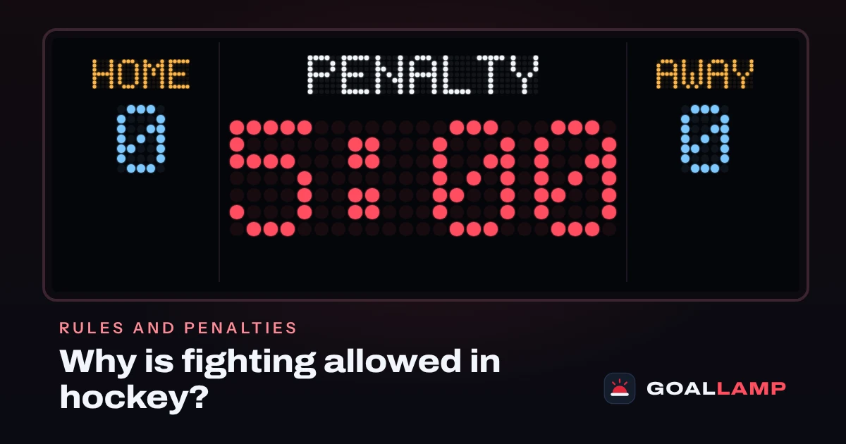 Why is fighting allowed in hockey?